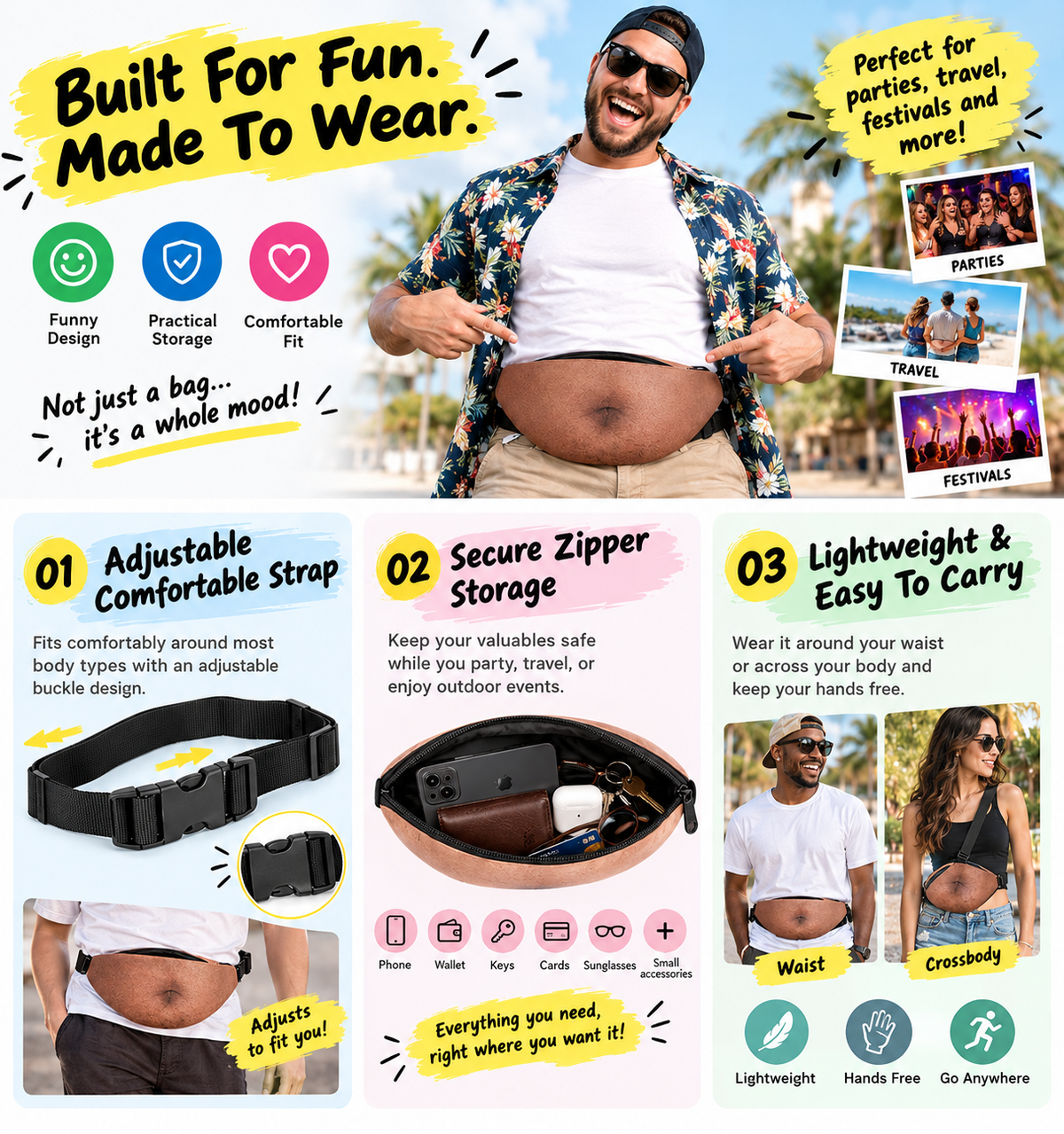 🍺 Beer Belly™ Waist Bag