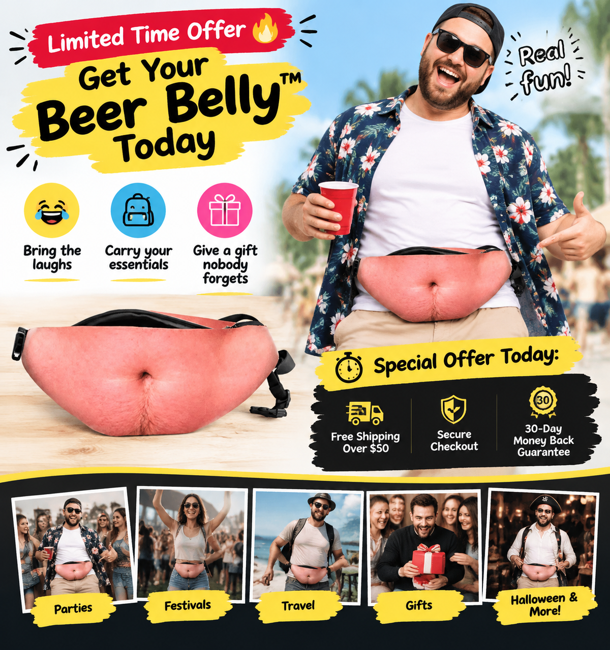 🍺 Beer Belly™ Waist Bag