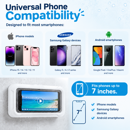 🚿 ShowerPod™ Waterproof Shower Phone Holder